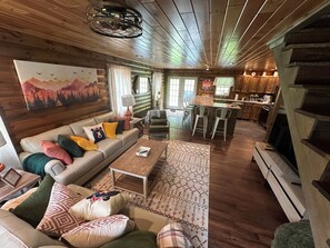 Smart TV, table football, ping pong, books