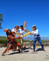 Outdoor rock climbing