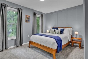 4 bedrooms, iron/ironing board, travel cot, free WiFi