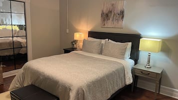 2 habitaciones, tabla de planchar con plancha, wifi y ropa de cama