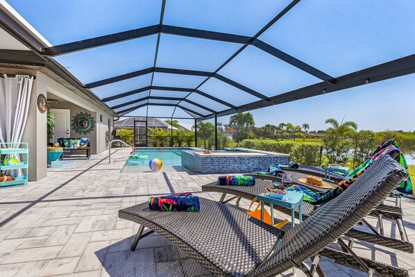 A heated pool