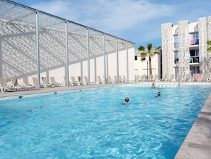 A heated pool