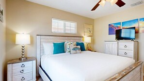 4 多间卧室、免费 WiFi、床单