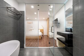 Laptop workspace, blackout curtains, soundproofing, iron/ironing board - A Boi Apartment at District 3 (Ho Chi Minh City)