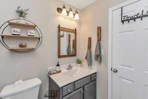 Hair dryer, towels