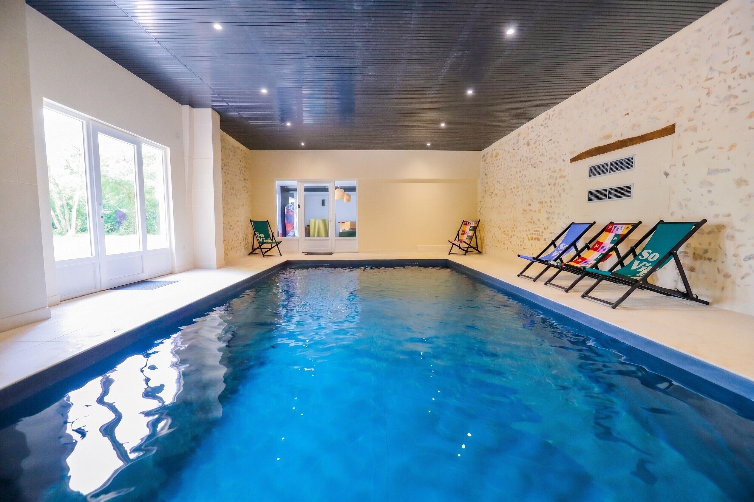 A heated pool