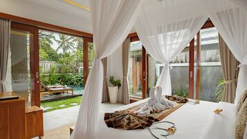 Villa, 1 chambre, vue jardin | Minibar, Wi-Fi gratuit, draps fournis