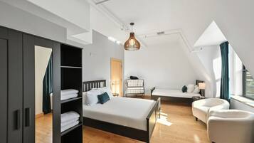 2 chambres, fer et planche Ă repasser, Wi-Fi gratuit, draps fournis