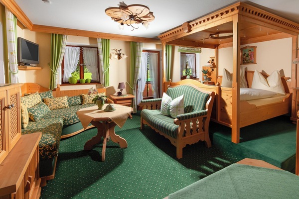 Nichtraucher-Ferienwohnung Jenner, 1-2 Personen, 30 qm, 1 Schlafzimmer, Wohnzimmer, Ost- und Südseitiger Balkon-Ferienwohnung Jenner Wohn-/Schlafbereich