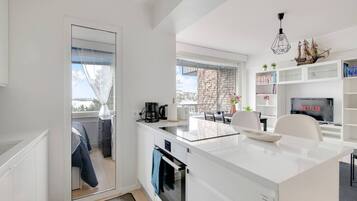 Microondas, horno, placa de cocina, cafetera/tetera