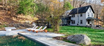 Modern Farmhouse w/ Heated Pool & Creek Access
