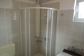 Shower, hair dryer