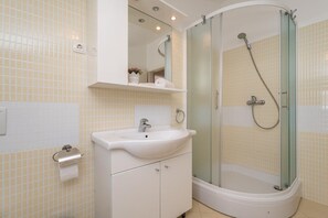 Shower, hair dryer