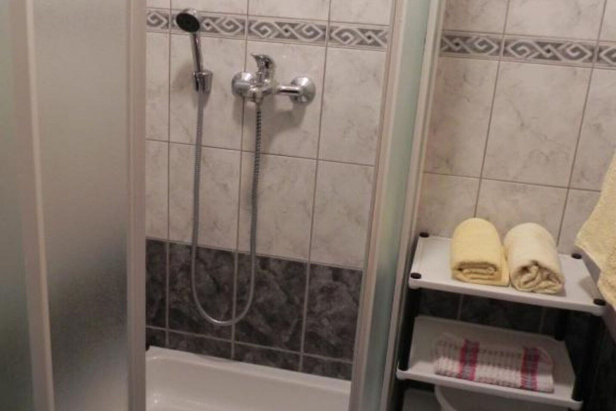 Shower, hair dryer