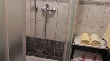 Shower, hair dryer
