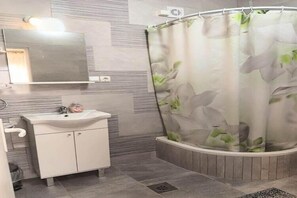 Shower, hair dryer