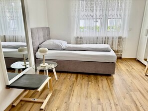 1 Schlafzimmer, kostenloses WLAN, Bettwäsche