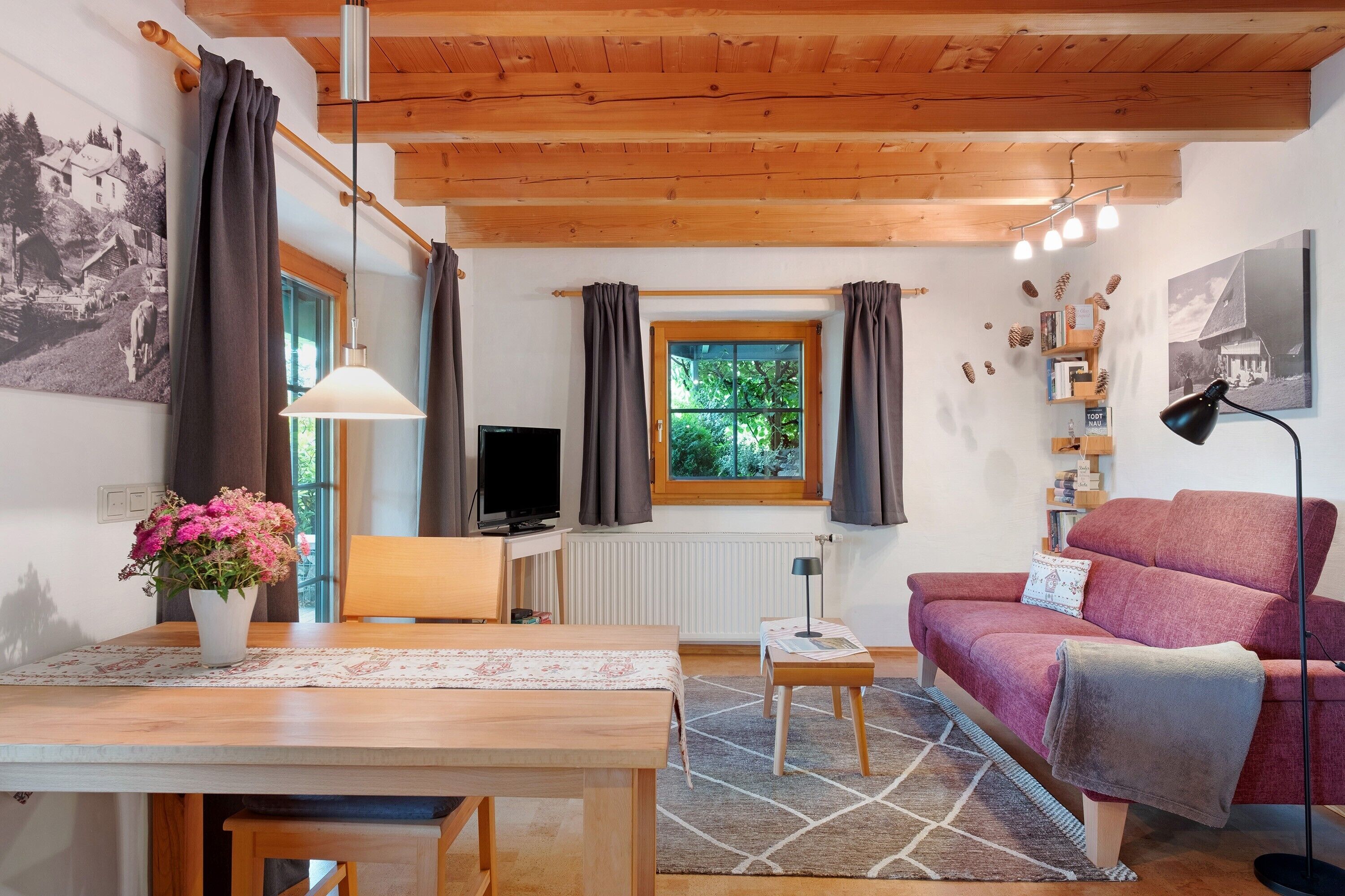 Fernseher, Kamin