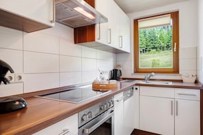 Kühlschrank, Ofen, Herdplatte, Geschirrspüler