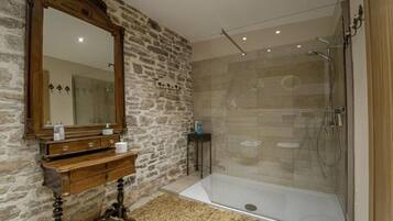 Shower, hair dryer