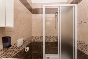 Shower, hair dryer