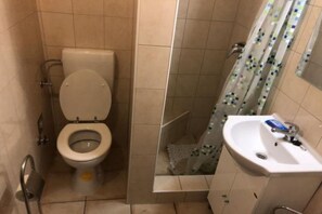 Een douche, een haardroger