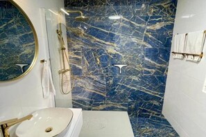 Shower, hair dryer