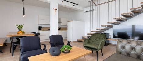 TV connectée, cheminée