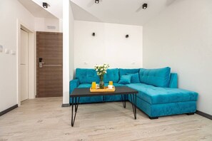 Living area - Modern Apartments with Private Balcony - One Bedroom Apartment (Kastel Novi)