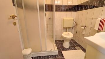 Shower, hair dryer
