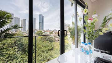 Luxury Apartment, Balcony, City View | Terrace/patio
