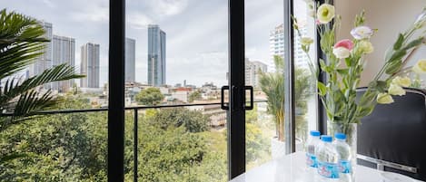 Luxury Apartment, Balcony, City View | Terrace/patio