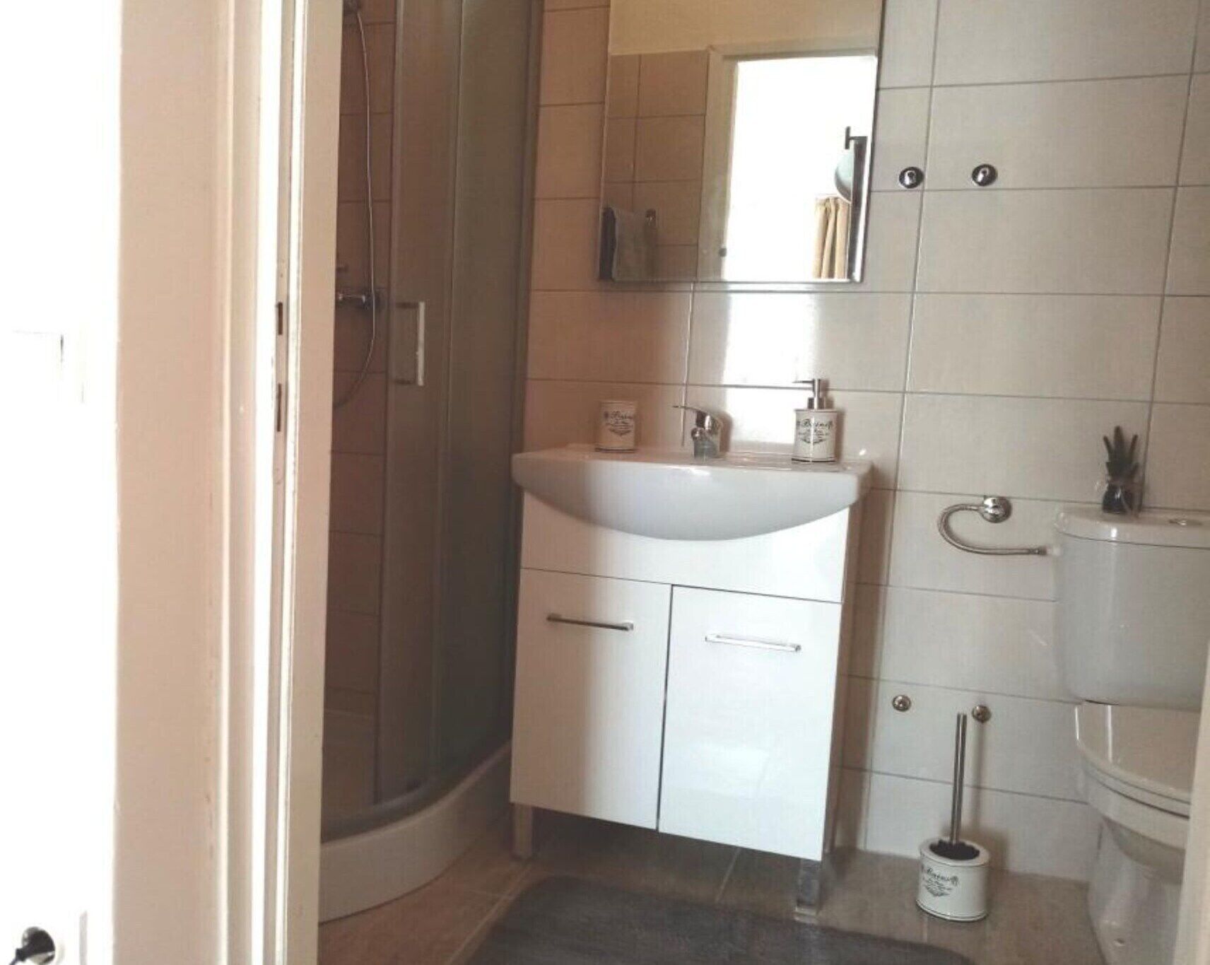 Een douche, een haardroger