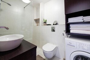 Shower, hair dryer