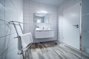 Shower, hair dryer