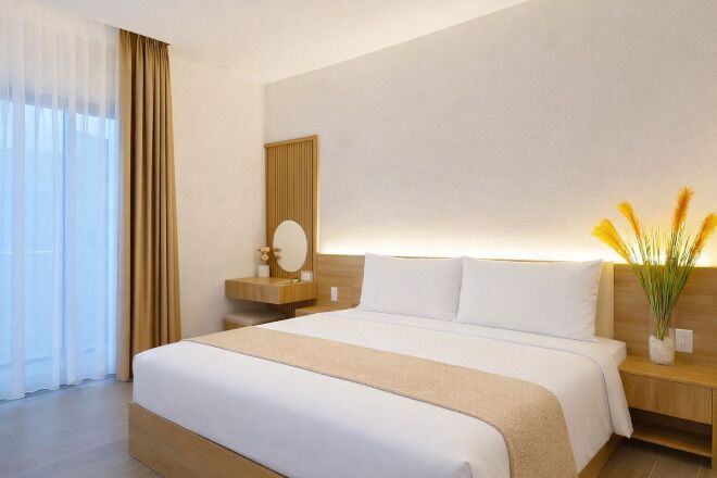 Literie de qualité supérieure, bureau, chambres insonorisées