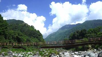 Outdoor rock climbing