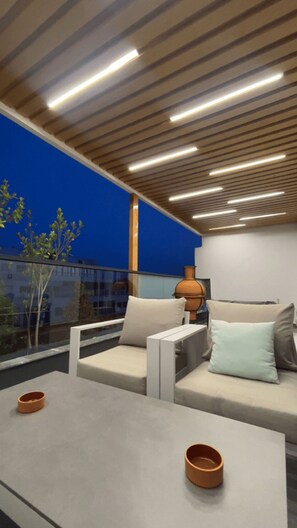 Terrace/patio - Exceptional triplex 200m2 downtown with jacuzzi and table soccer, wifi & iptv (Tanger)