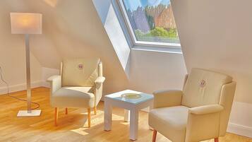 Appartement Exclusif, 1 grand lit et 1 canapé-lit, non-fumeur, cuisine | Coin séjour