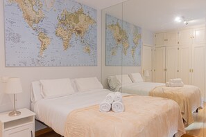 3 habitaciones, tabla de planchar con plancha y wifi gratis 
