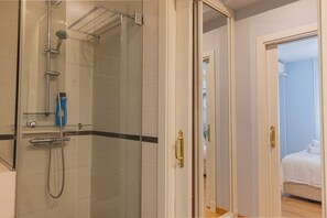 Shower, hair dryer