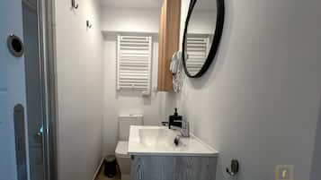 Een douche, een haardroger