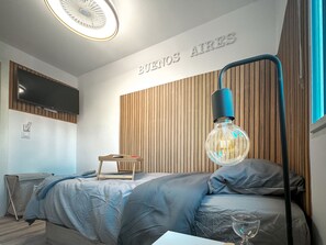 1 dormitorio, caja fuerte, tabla de planchar con plancha y wifi gratis