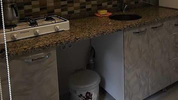 Family Duplex, Balcony, Lake View | Private kitchen | Mini-fridge, stovetop, cookware/dishes/utensils