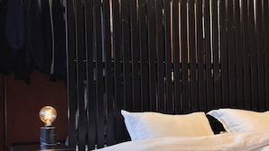 Apartemen Premium, pemandangan kota | Setrika/meja setrika dan tempat tidur bayi (biaya tambahan)