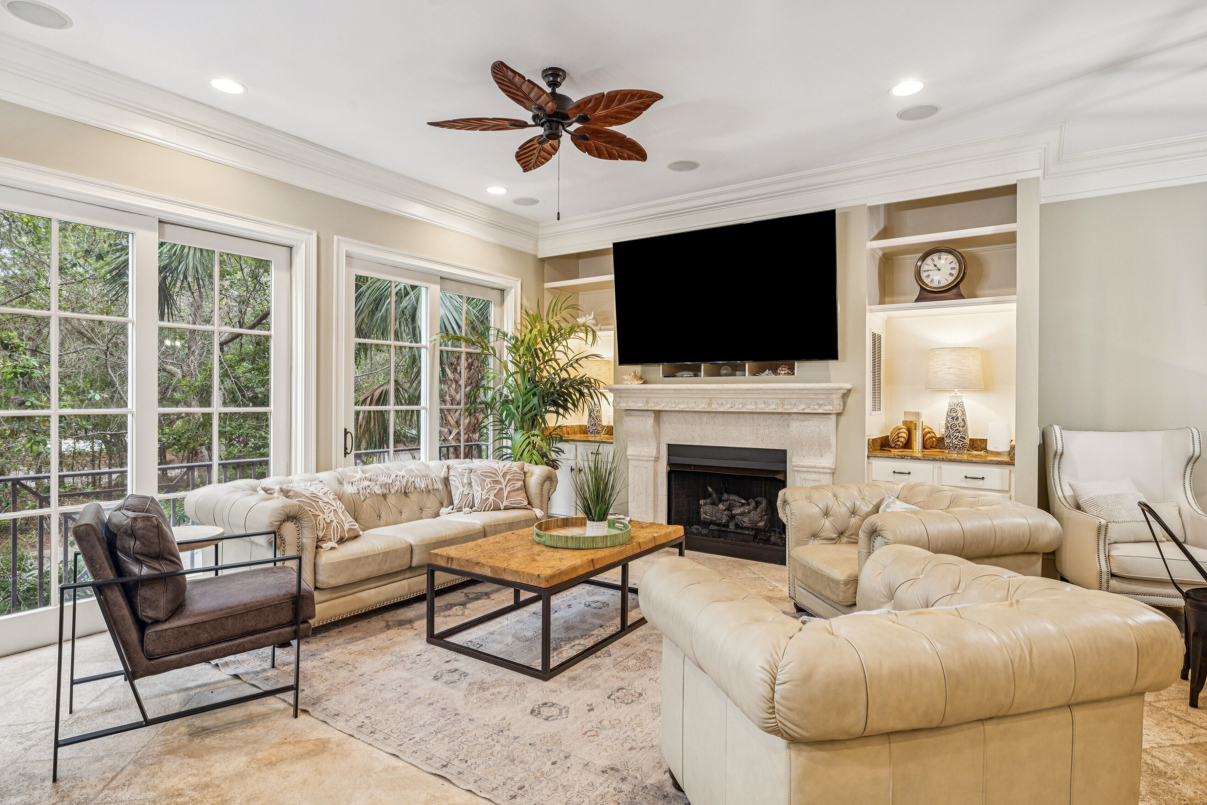 Smart TV, ping pong, books