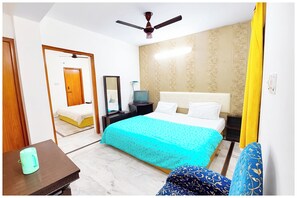 Deluxe Double Room, Multiple Beds, City View | View from room