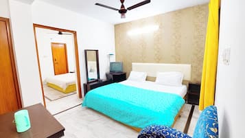 Deluxe Double Room, Multiple Beds, City View | View from room