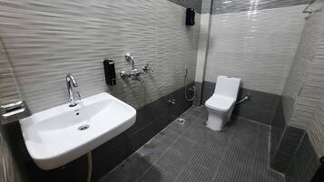 Soap, shampoo, toilet paper