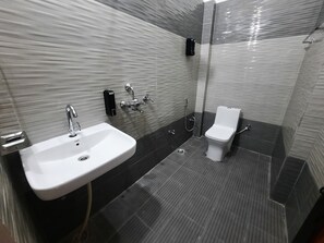 Soap, shampoo, toilet paper